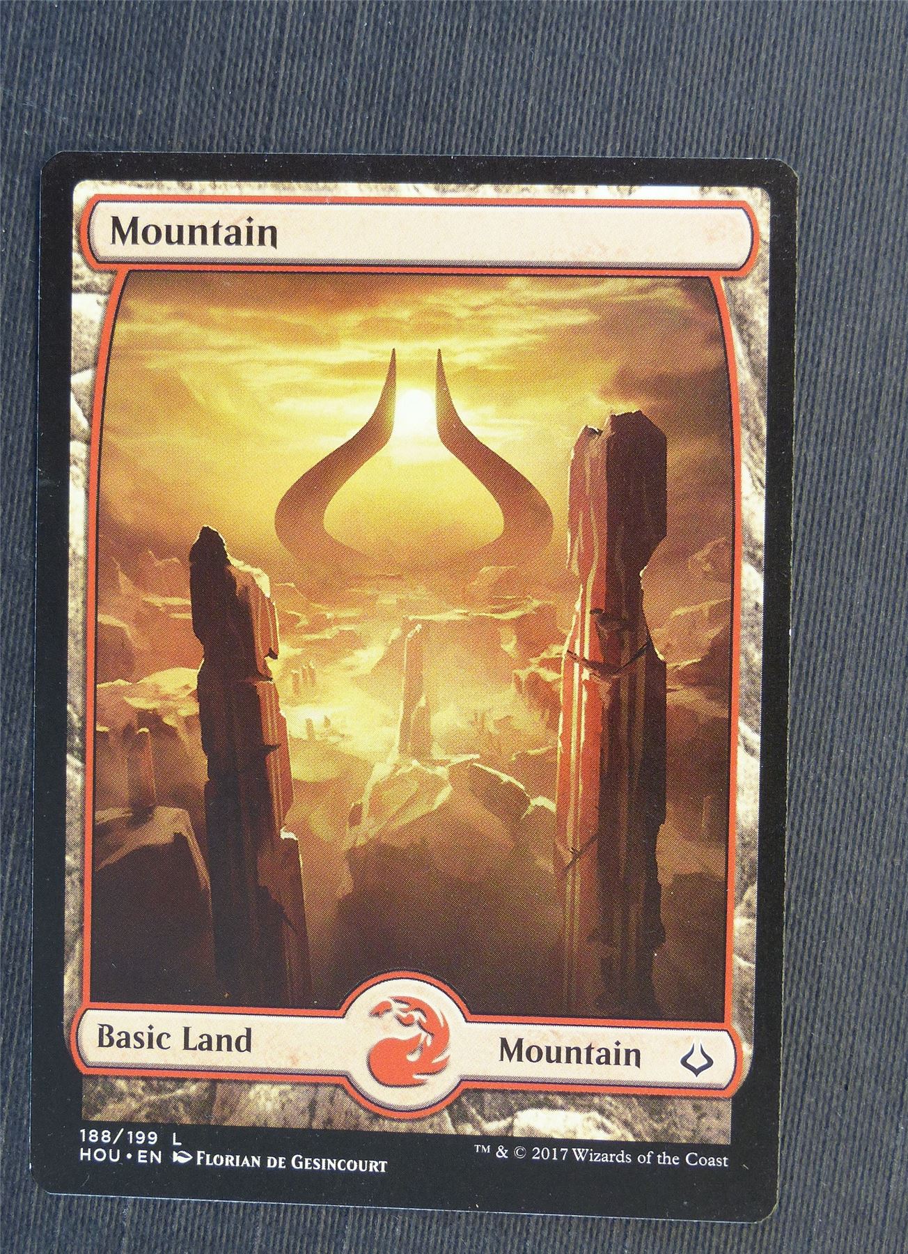 Mountain Full Art 188/199 - Mtg Magic Cards #5EM
