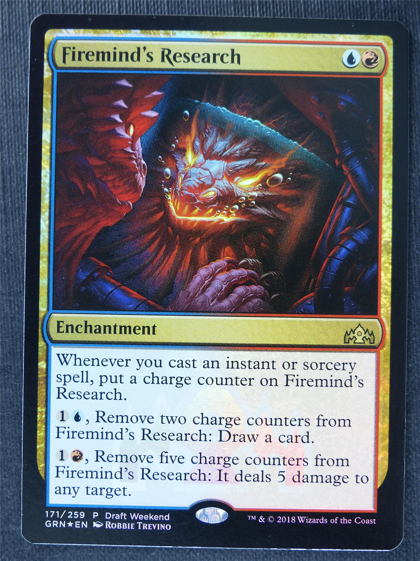 Firemind's Research Promo Foil - Mtg Magic Cards #1AV