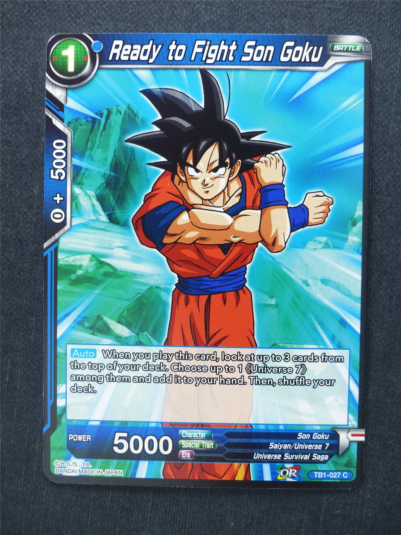 Ready to Fight Son Goku - Dragon Ball Super Cards #BI
