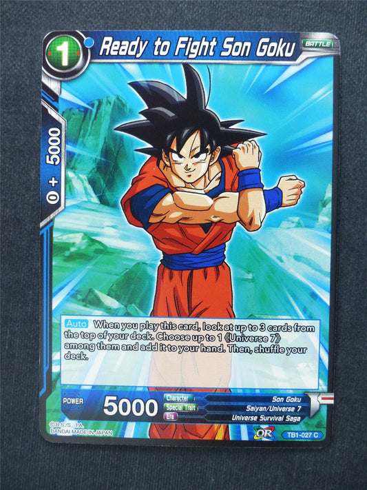 Ready to Fight Son Goku - Dragon Ball Super Cards #BI