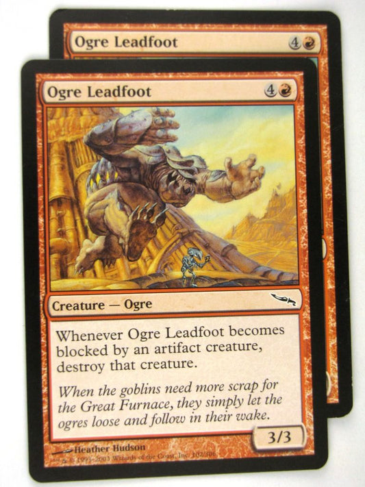 MTG Magic: the Gathering Cards: OGRE LEADFOOT x2: MRD
