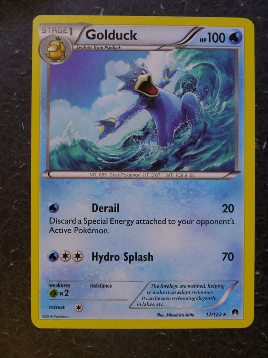 Pokemon Cards: GOLDUCK 17/122 RARE # 7B4