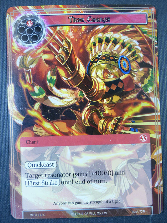 Tiger Charge Foil - Force of Will Card #28B