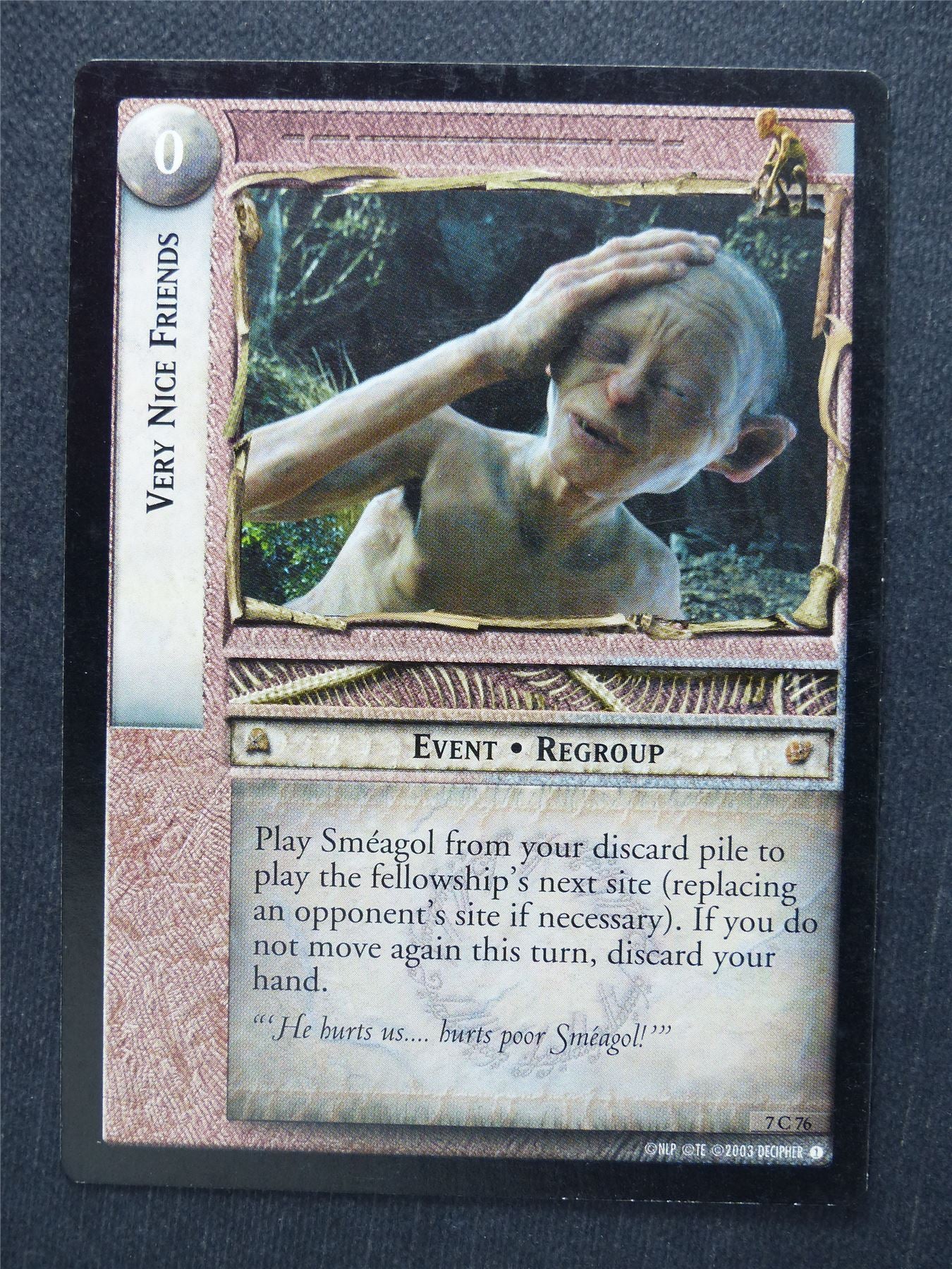 Very Nice Friends 7 C 76 - LotR Cards #KQ