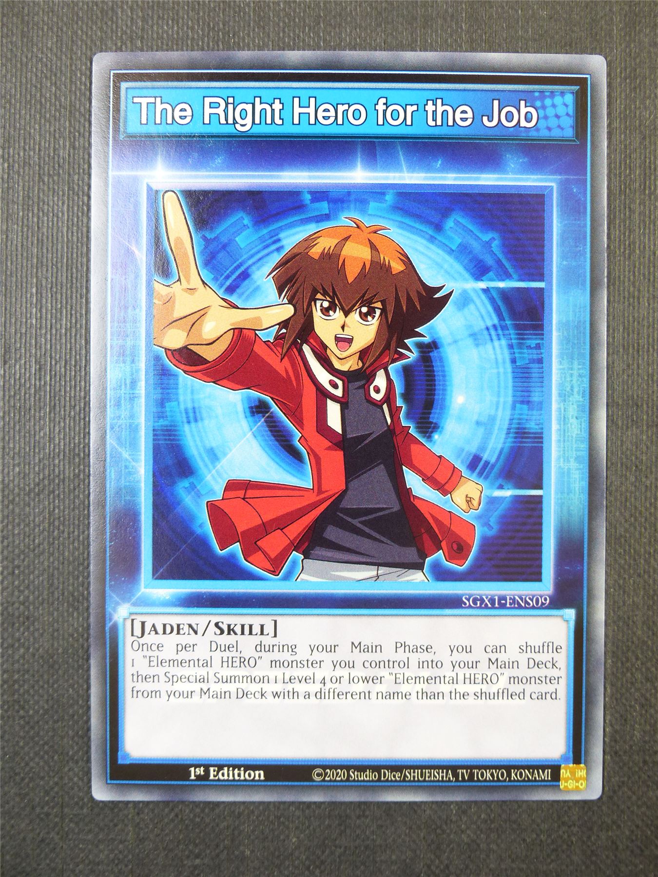 The Right Hero for the Job SGX1 - 1st ed Yugioh Card #9S7