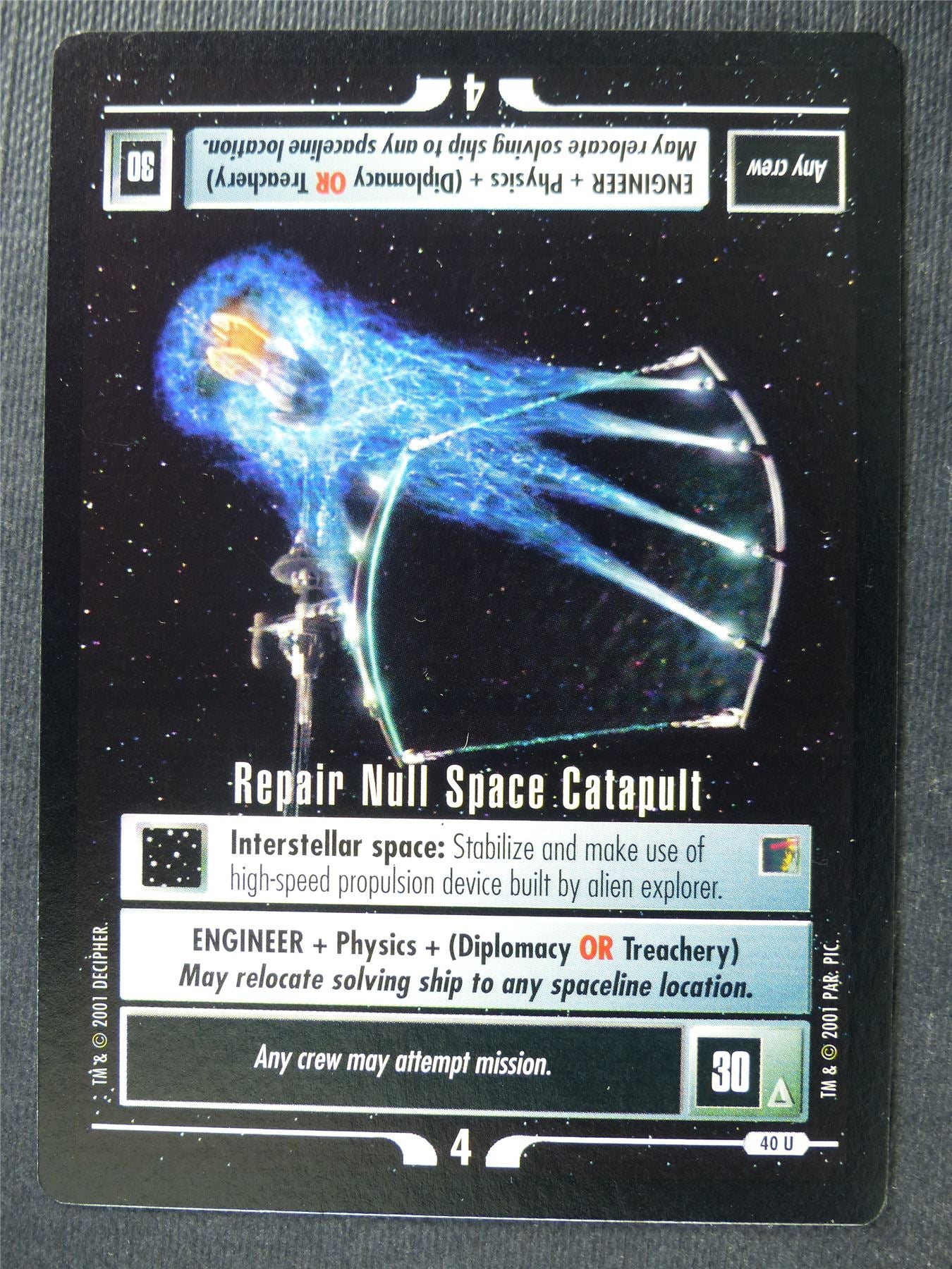 Repair Null Space Catapult - Star Trek Card #4V0