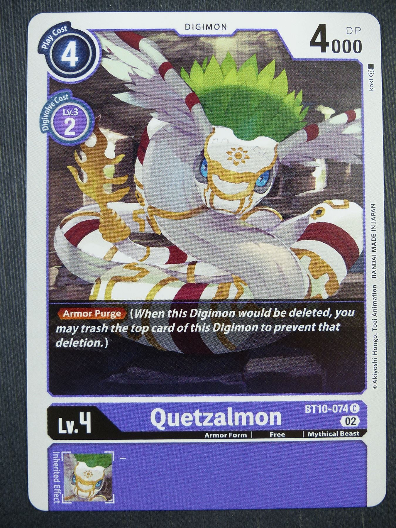 Quetzalmon BT10-074 - Xros Encounter - Digimon Card #99K