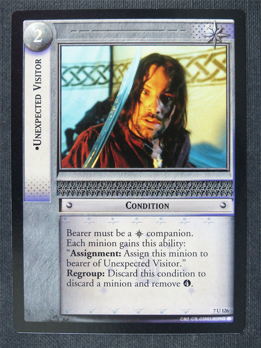 Unexpected Visitor 7 U 126 - LotR Cards #3IR