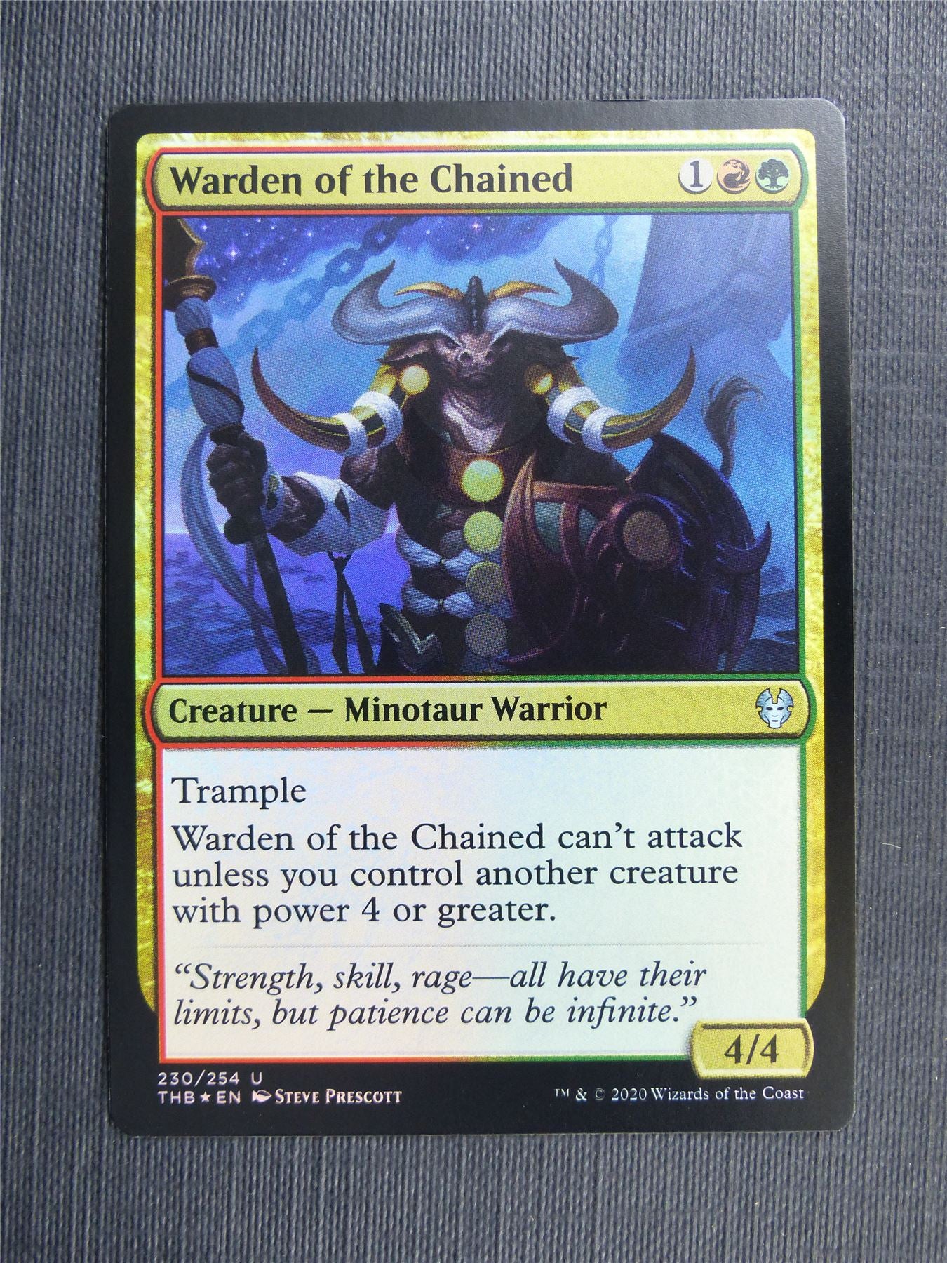 Warden of the Chained Foil - Theros Collector Ed - Mtg Magic Cards #3JP