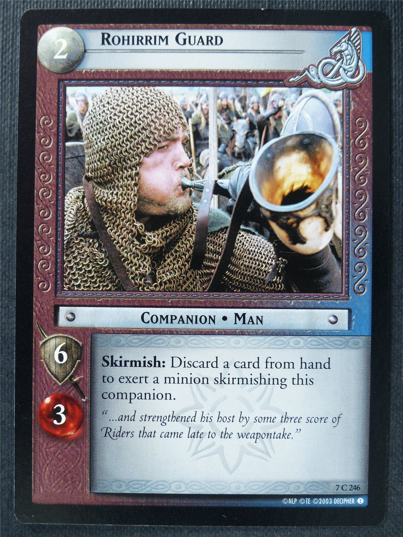 Rohirrim Guard 7 C 246 - LotR Card #3HA