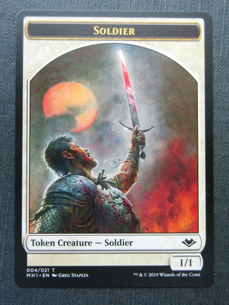 Soldier Elephant Token - Modern Horizons - Mtg Magic Cards # 8A86