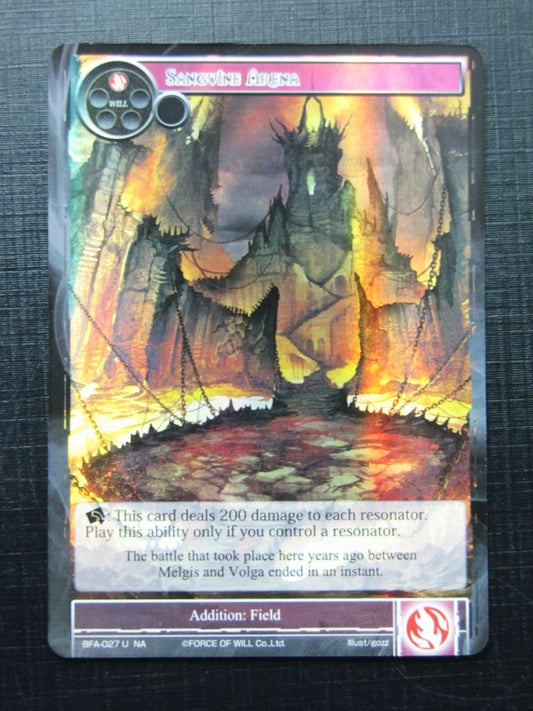 Force of Will Cards: SANGUINE ARENA BFA FOIL # 24E98