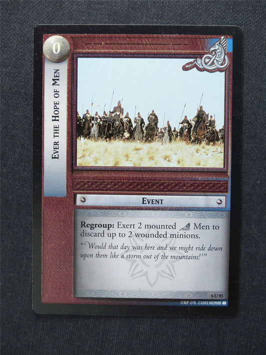 Ever the Hope of Men 6 U 93 - LotR Cards #5