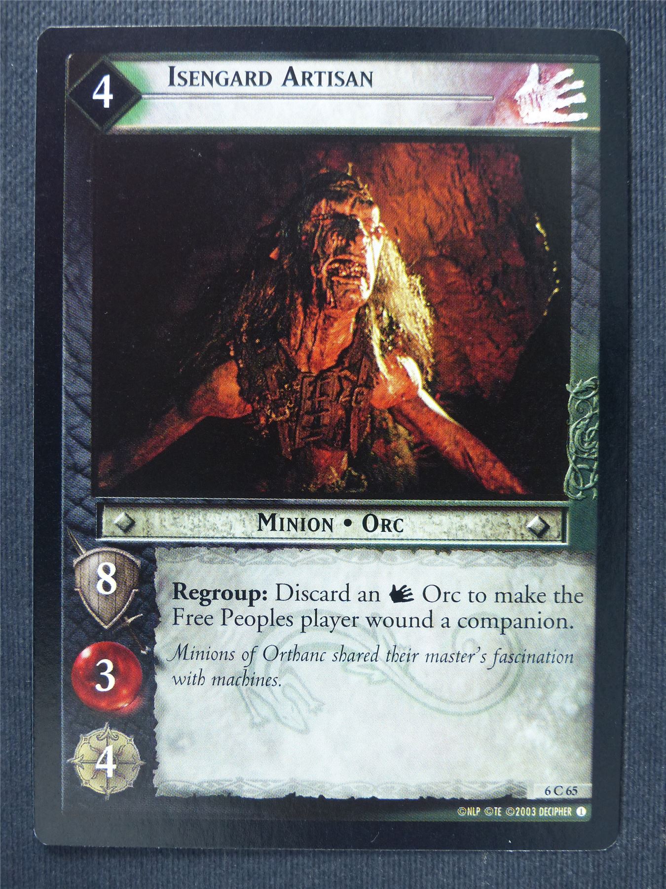 Isengard Artisan 6 C 65 - LotR Cards #3NU