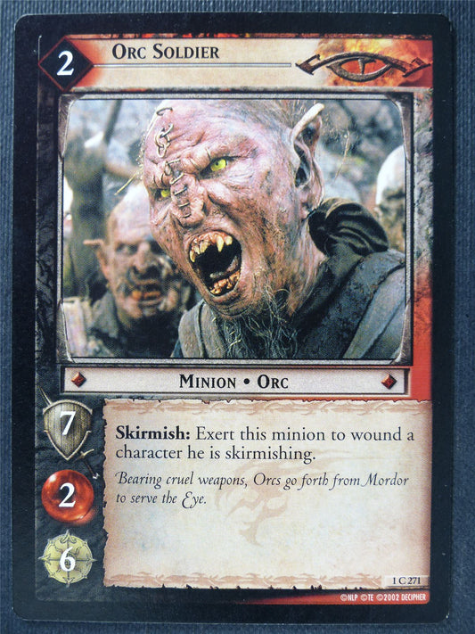 Orc Soldier 1 C 271 - LotR Card #3I8