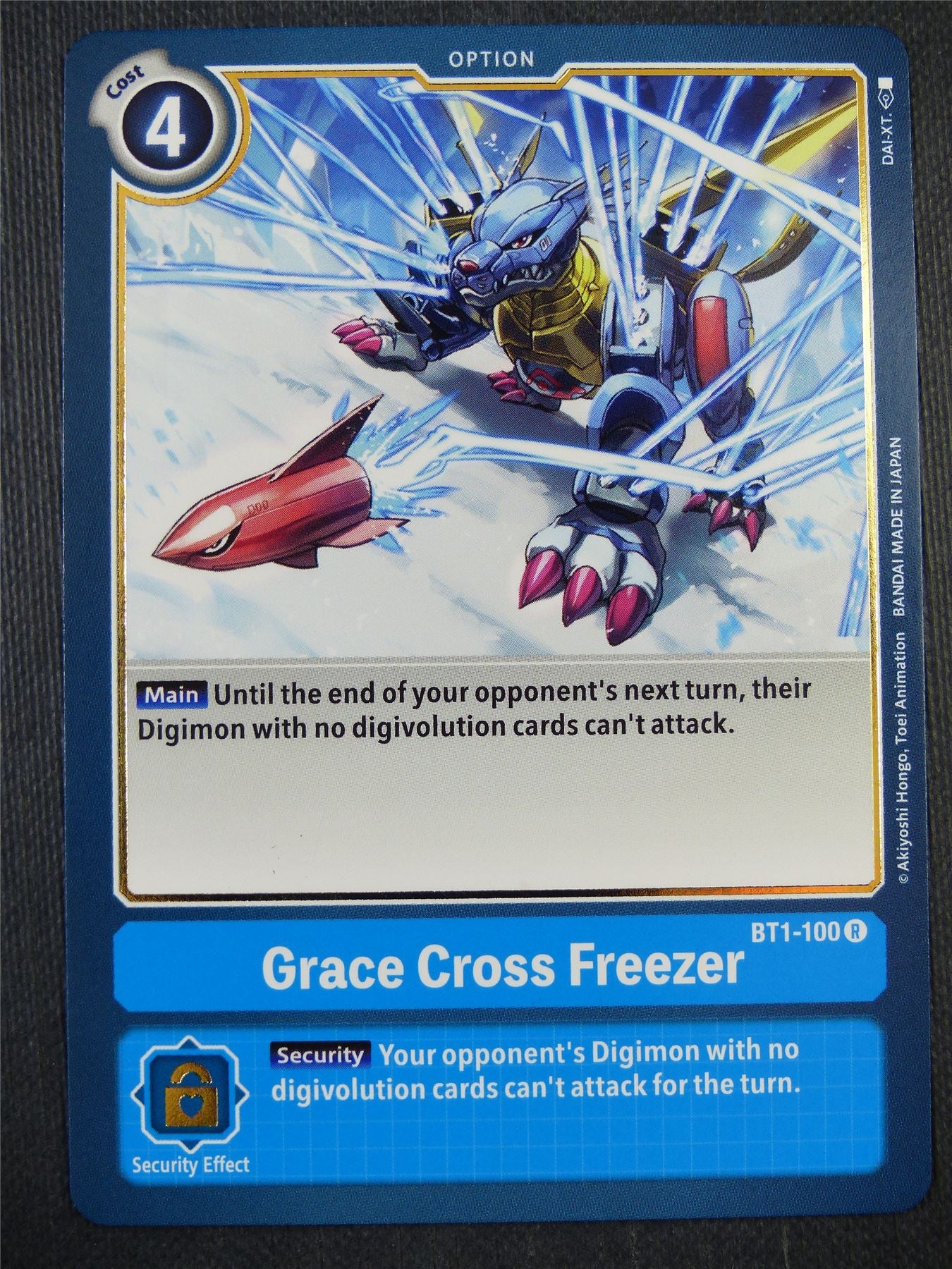 Grace Cross Freezer BT1-100 R - Digimon Card #9GB