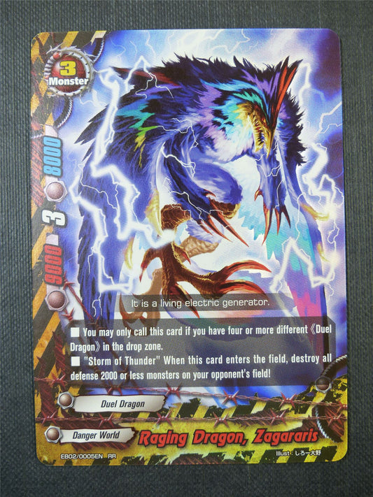 Raging Dragon Zagararis RR - Buddyfight Card #66