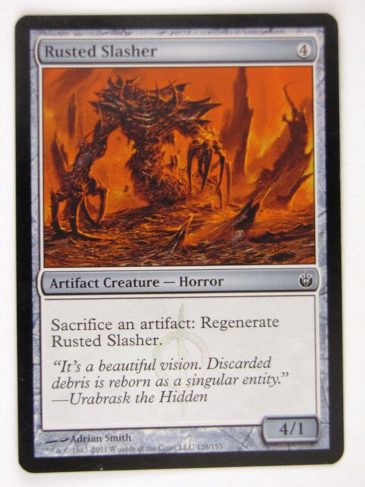Mtg FOIL - RUSTED SLASHER - played