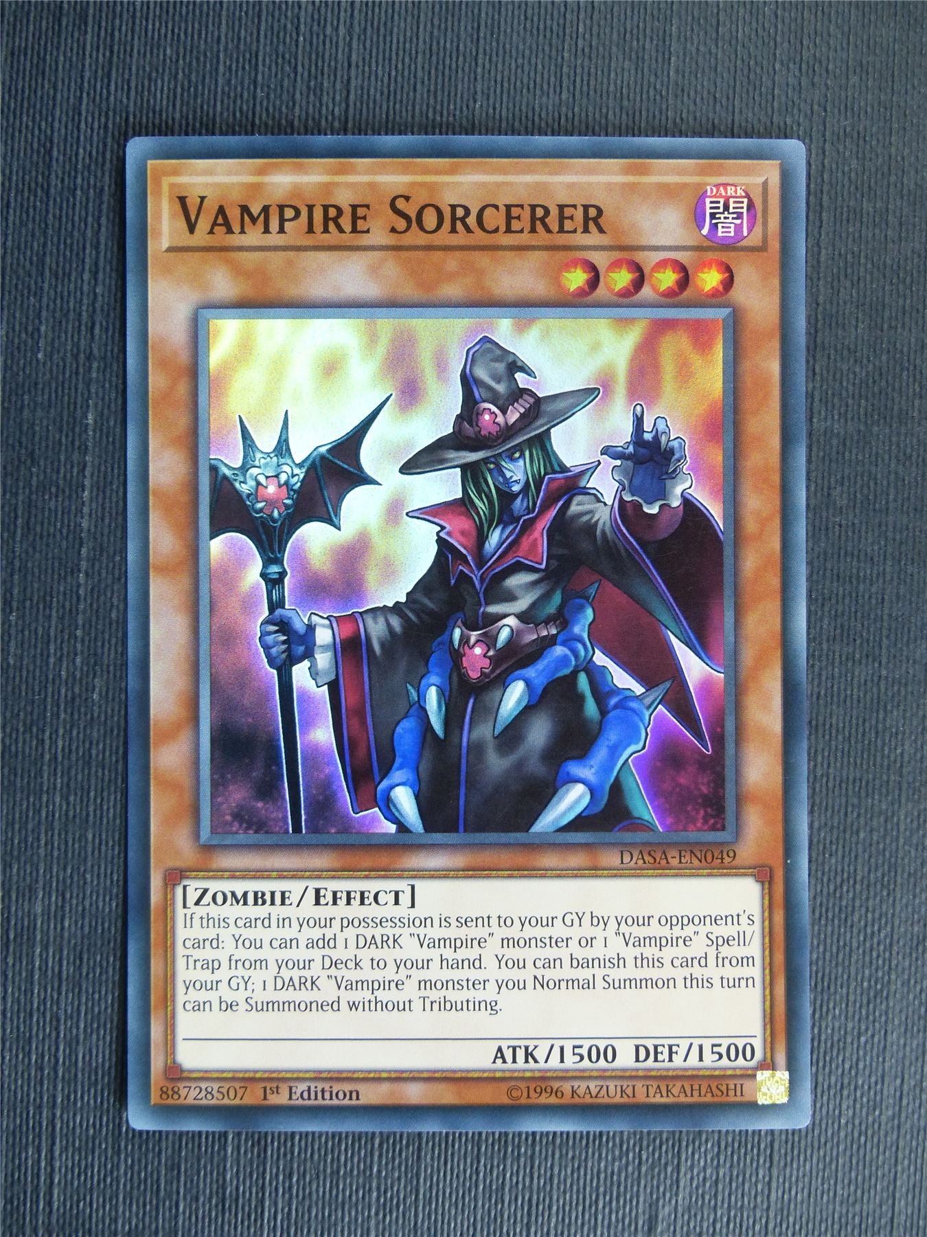 Vampire Sorcerer DASA Super Rare - 1st ed - Yugioh Cards #12K