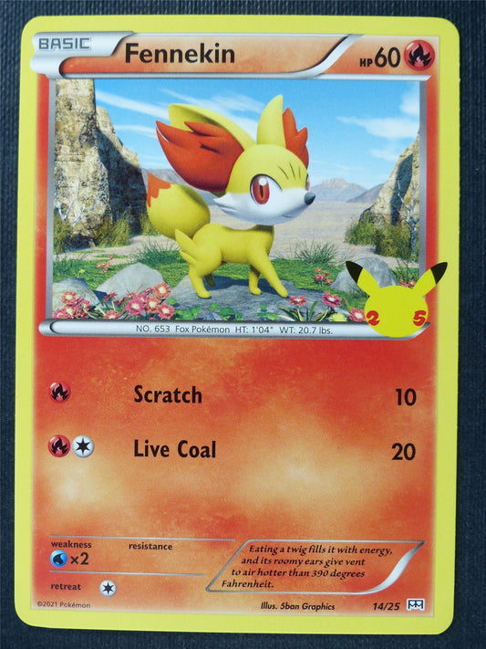 Fennekin 14/25 McDonalds Promo - Pokemon Card #3M4