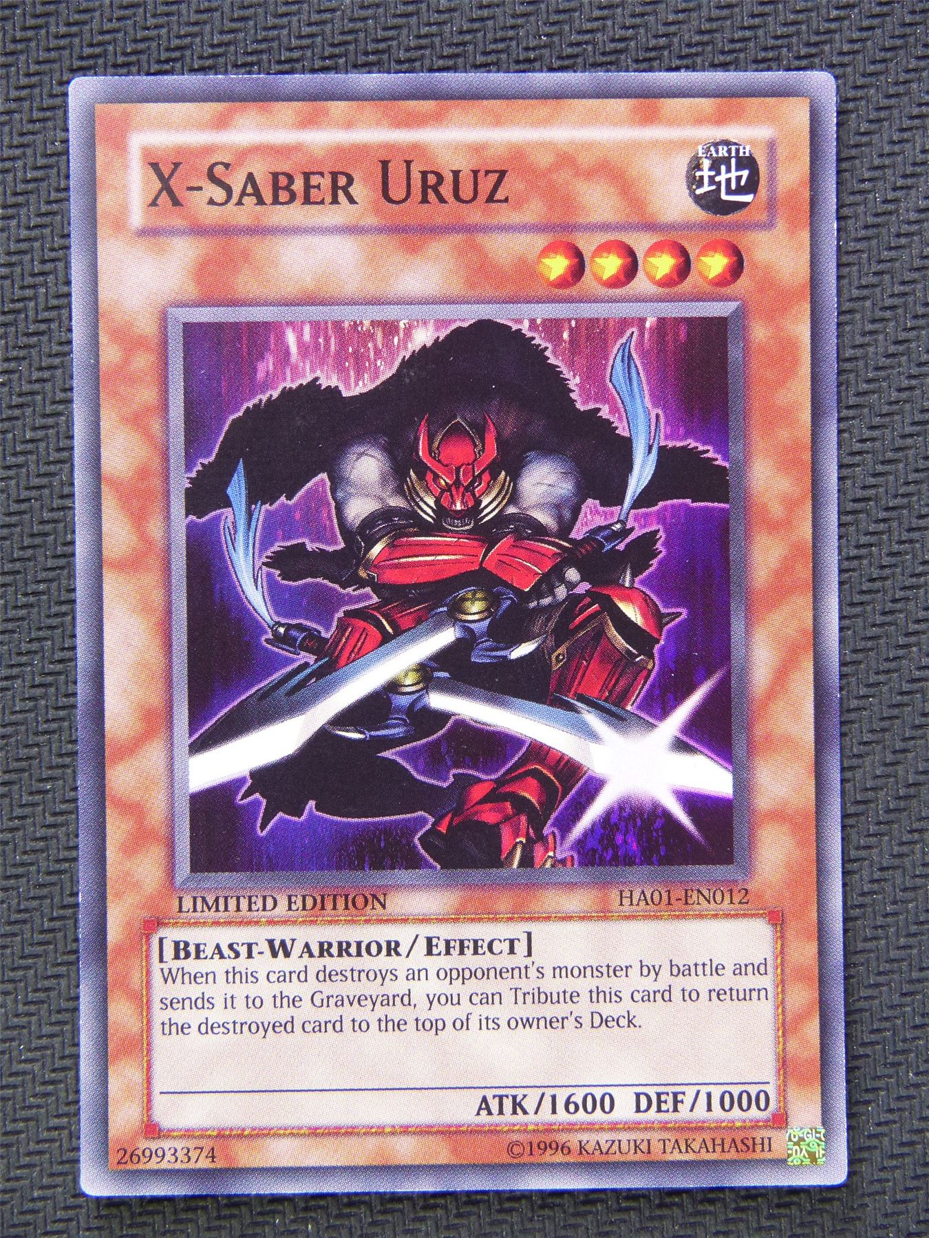 X Saber Uruz HA01 - Super Rare - Yugioh Card #5TY