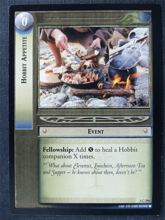 Hobbit Appetite 1 C 294 - LotR Card #4BR