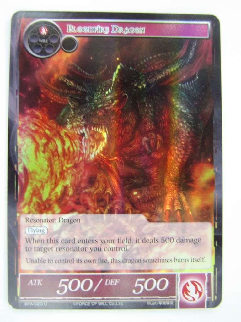 Force of Will Cards: BLOODFIRE DRAGON FOIL # 15D28
