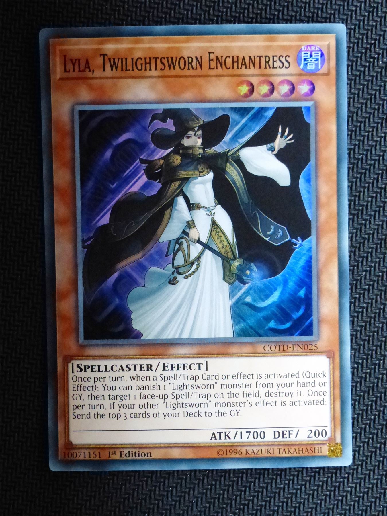 Lyla Twilightsworn Enchantress - COTD - Super Rare - Yugioh Card # 1F7