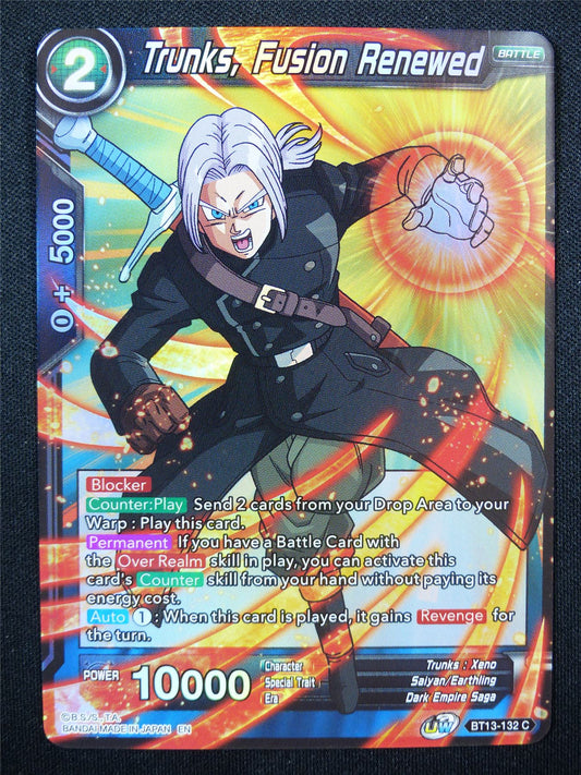 Trunks Fusion Renewed BT13 Foil - Dragon Ball Super Cards #AI