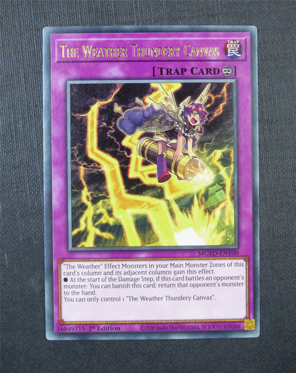 Weather Thundery Canvas MGED Rare 1st Ed - Yugioh Card #5FF