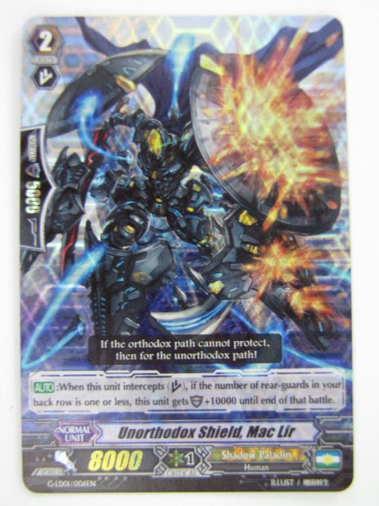 Vanguard Cards: UNORTHODOX SHIELD, MAC LIR G-LD01 # 3J18