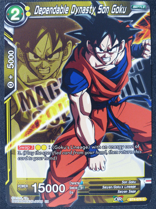 Dependable Dynasty Son Goku C - Dragon Ball Super Cards #JZ