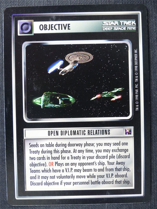 Open Diplomatic Relations - DS9 - Star Trek Cards #17K