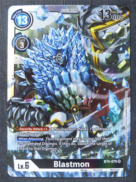 Blastmon BT4-075 SR - Digimon Cards #Y4