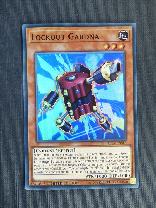 Lockout Gardna CIBR Super Rare - limited ed - Yugioh Cards #15Z