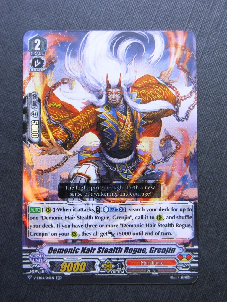 Demonic Hair Stealth Rogue Grenjin V-BT04 RR - Vanguard Cards #G5