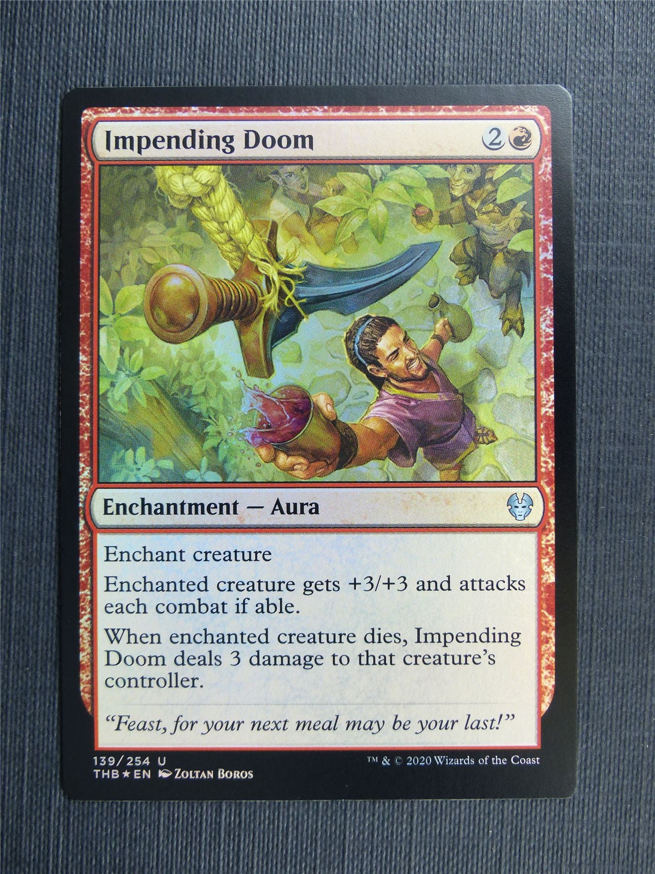 Impending Doom Foil - Theros Collector Ed - Mtg Magic Cards #3KV