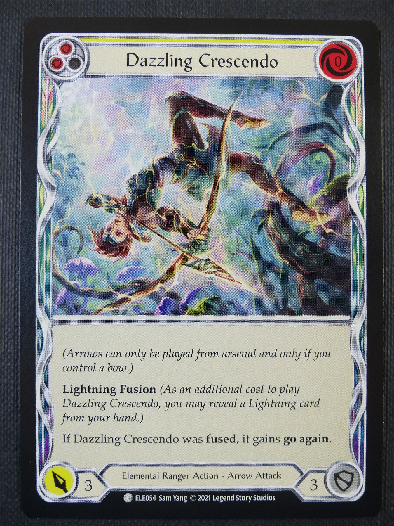 Dazzling Crescendo - Yellow - Tales of Aria 1st ed - Flesh and Blood Card #61T