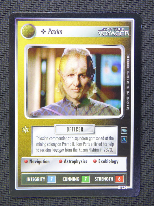 Paxim Black Border - Star Trek CCG Voyager #51F