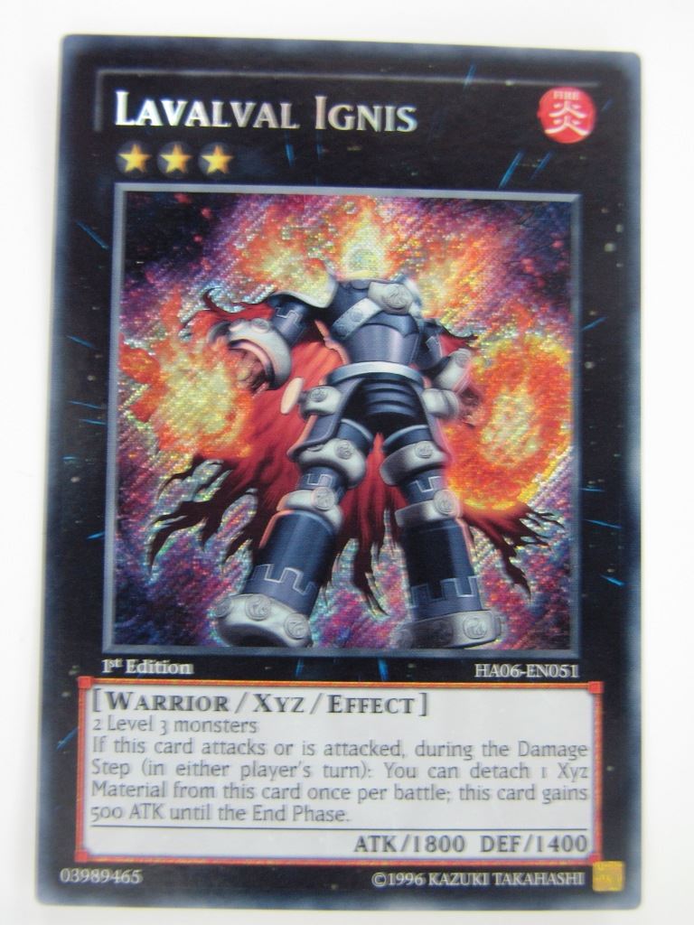 Yugioh Cards: LVAVALVAL IGNIS HA06 SECRET RARE # 14H100