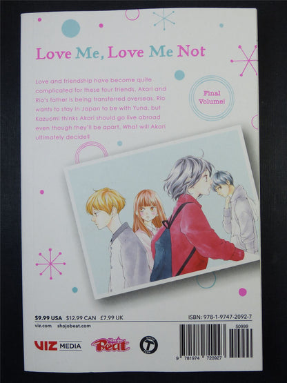 LOVE me Love Me Not vol 12 - Viz Manga #1FJ