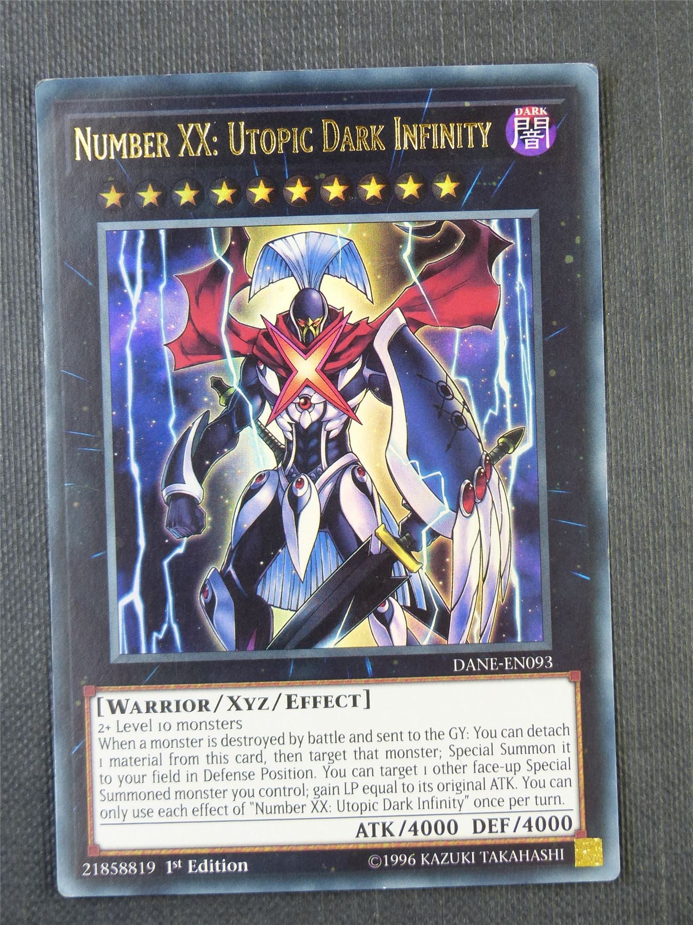 Number XX Utopic Dark Infinity DANE 1st Ed - Ultra Rare - Yugioh Card #7HC