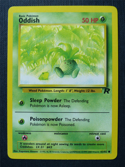 Oddish 63/82 - Pokemon Cards #1FA