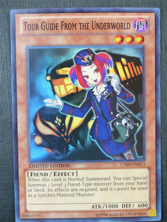 Tour Guide From the Underworld CT09 Super Rare - lim ed Yugioh Card #8DK