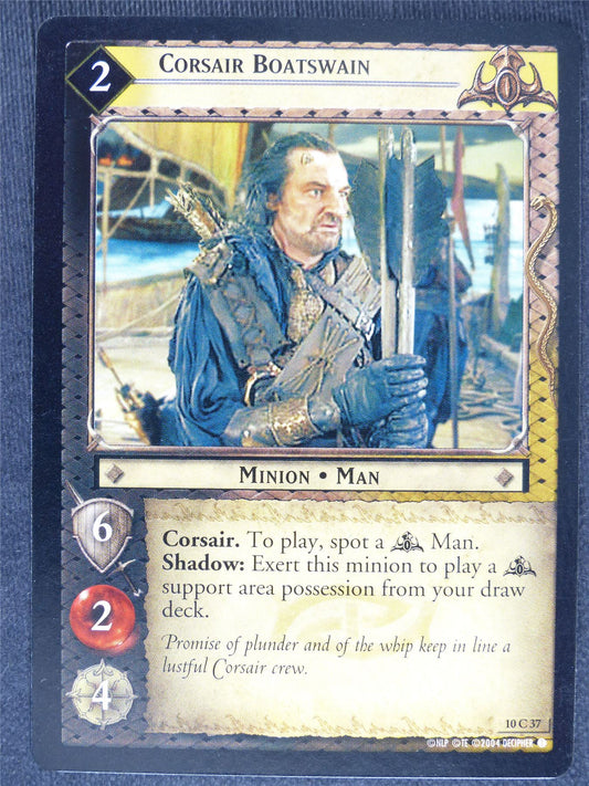 Corsair Boatswain 10 C 37 - played - LotR Cards #FO