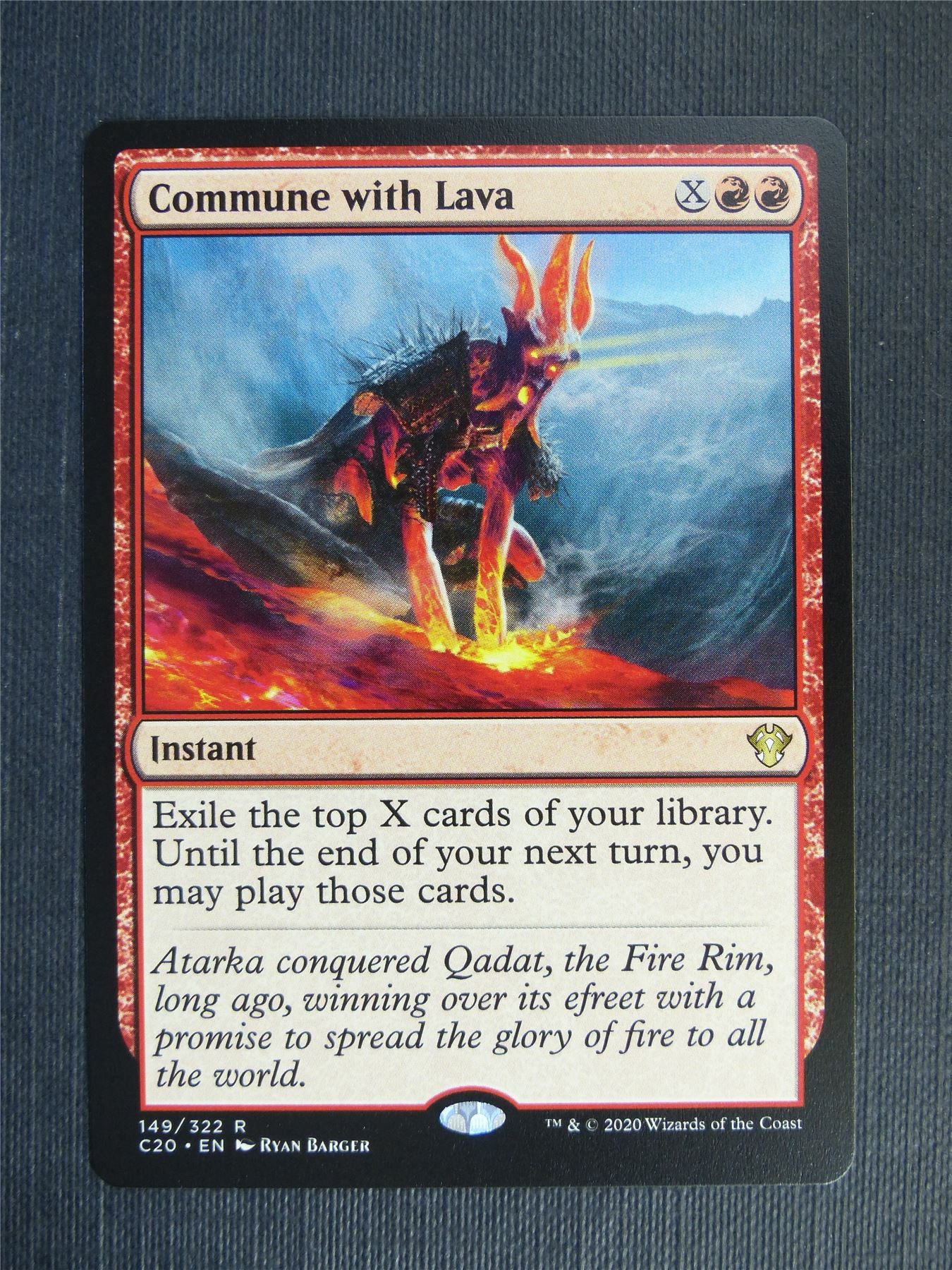 Commune With Lava - C20 - Mtg Card