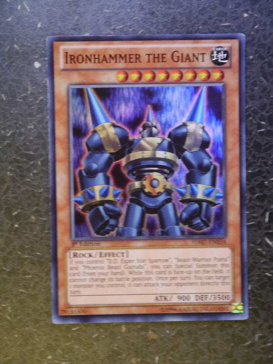 Yugioh Cards: IRONHAMMER THE GIANT HA07 SUPER RARE # 2H53