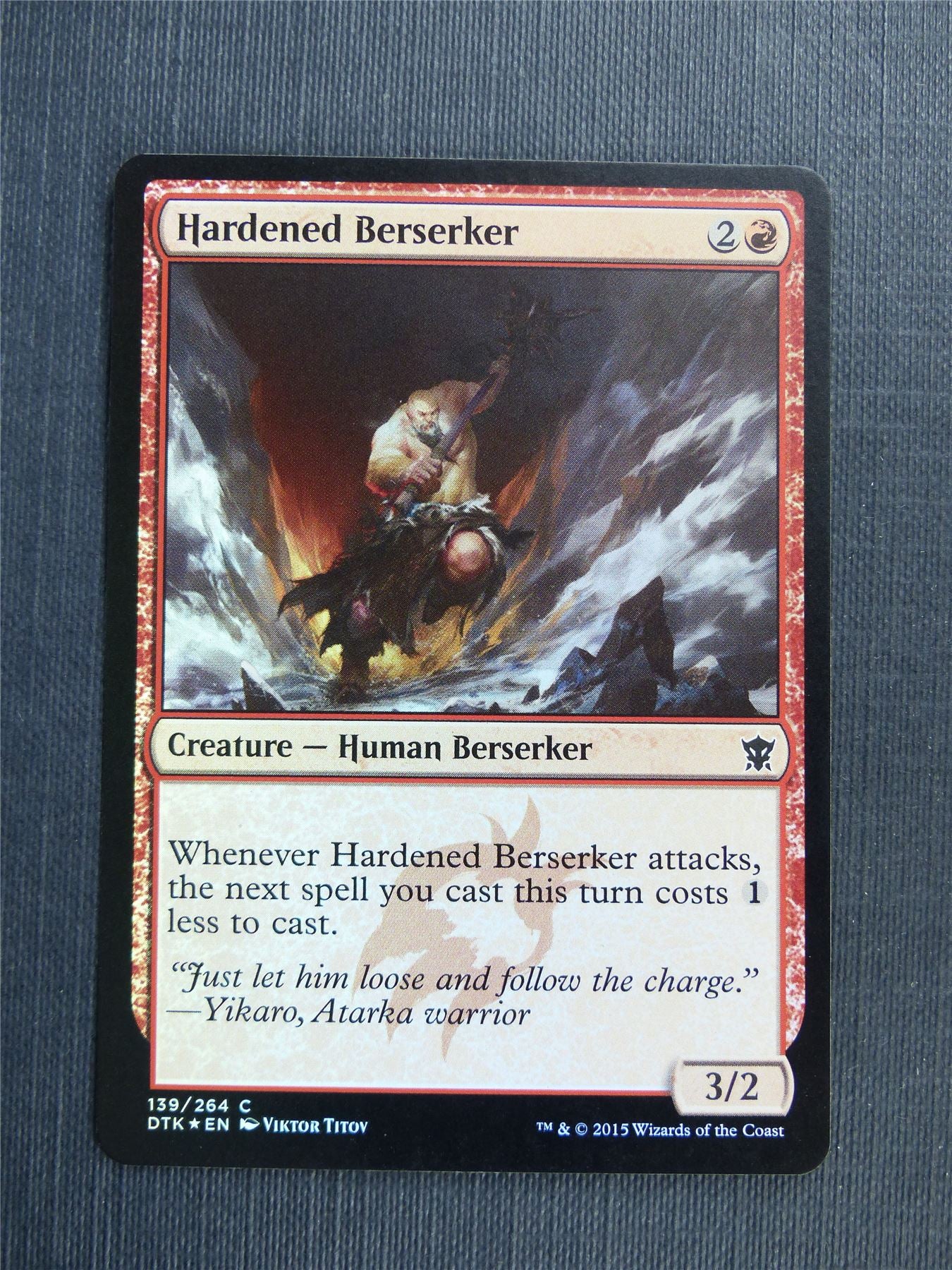 Hardened Berserker Foil - Mtg Magic Cards #5D0