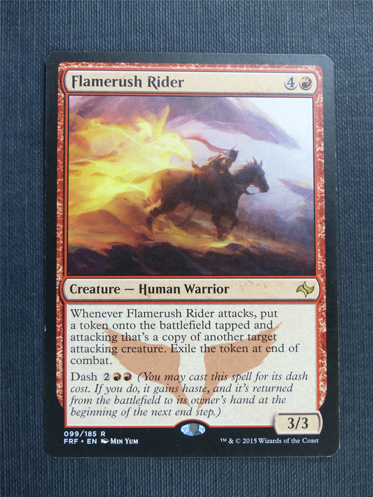 Flamerush Rider - Mtg Magic Cards #496