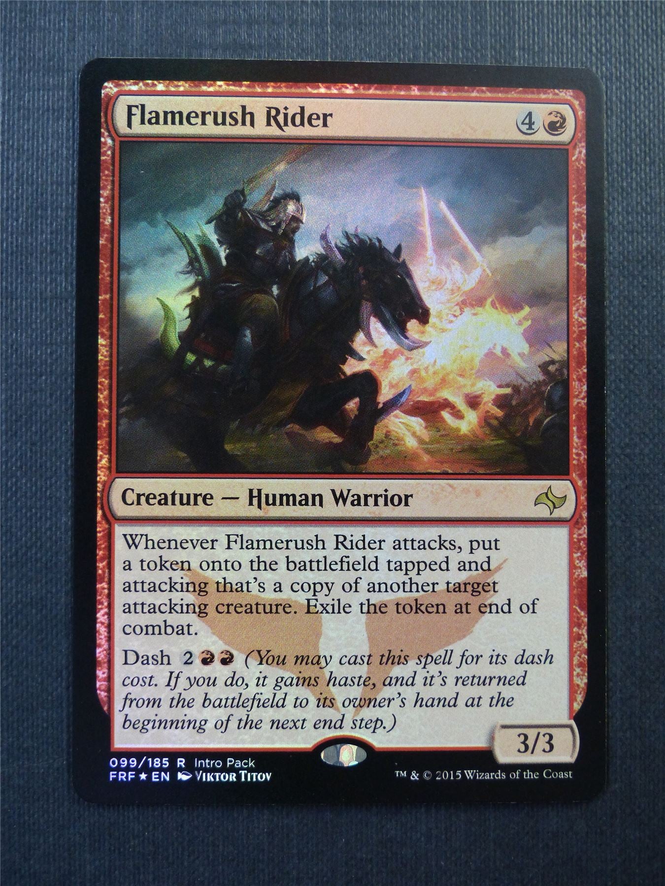 Flamerush Rider Foil - Mtg Magic Cards #16V